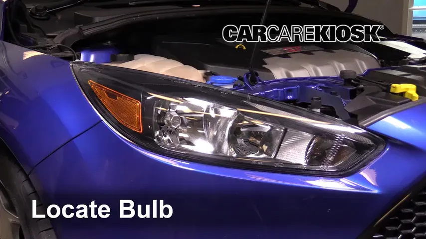 2016 Ford Focus ST 2.0L 4 Cyl. Turbo Lights Highbeam (replace bulb)